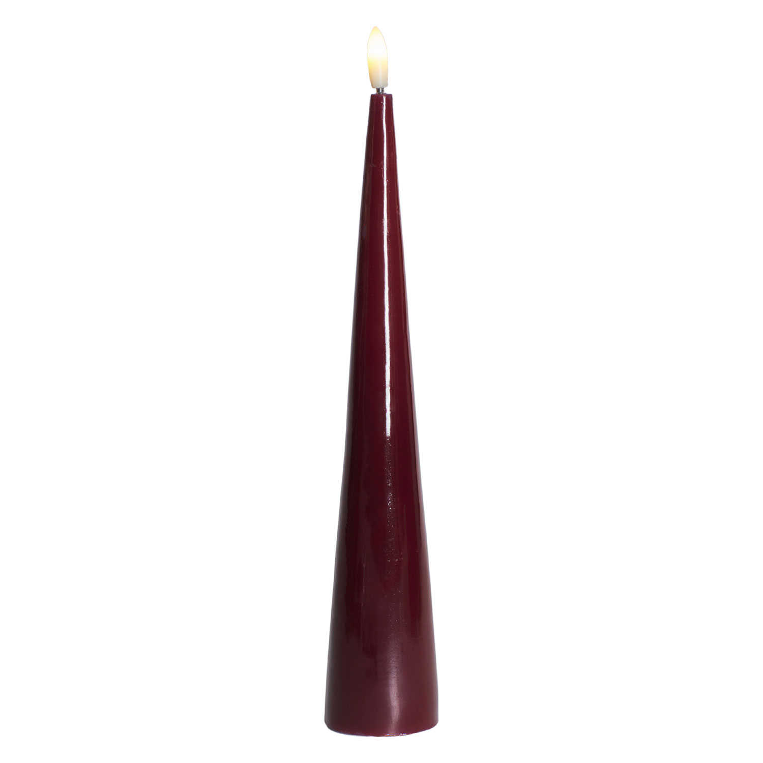 Sille Lacquer Cone - Ø4.8 x 26cm, Bordeaux