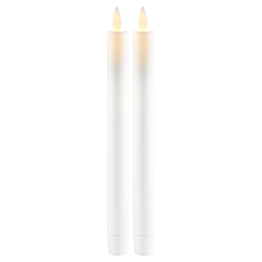 Sara Taper Candles 2 pcs Ø2 x 25cm, White