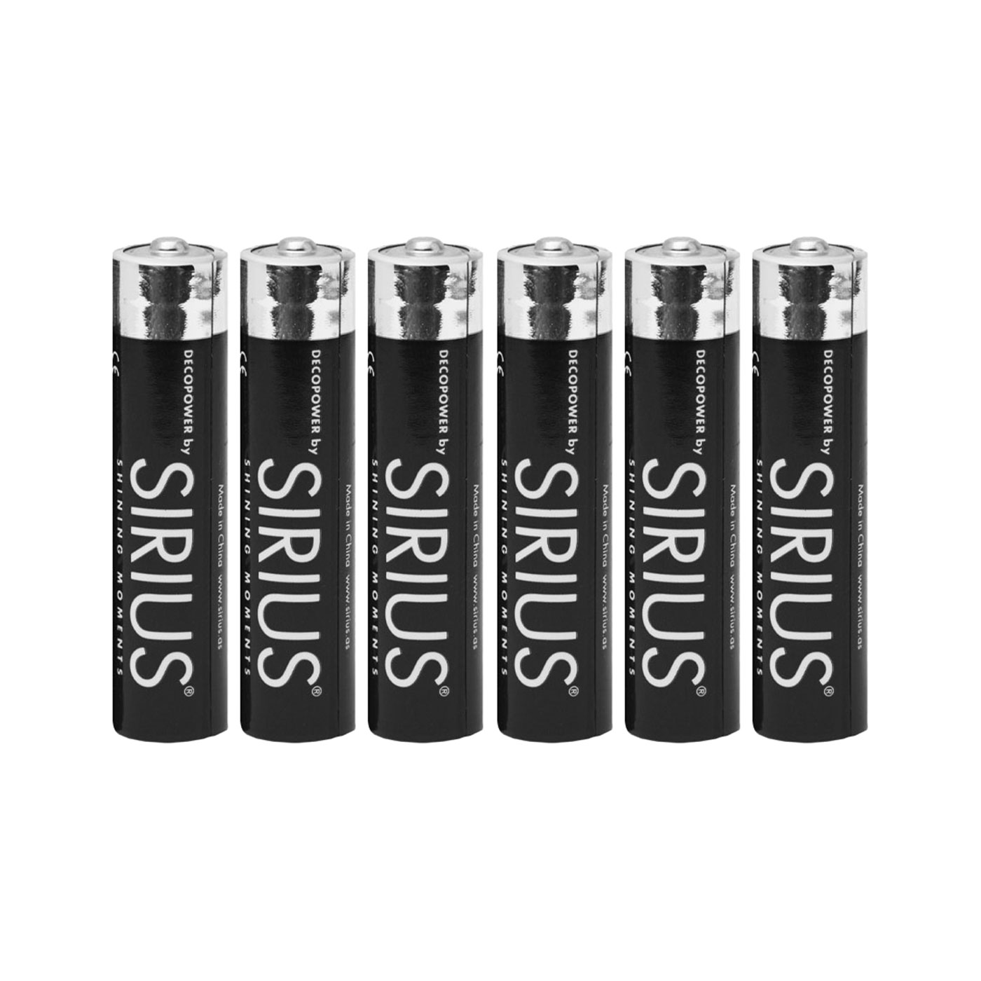 Sirius AAA batteries, 6 pcs
