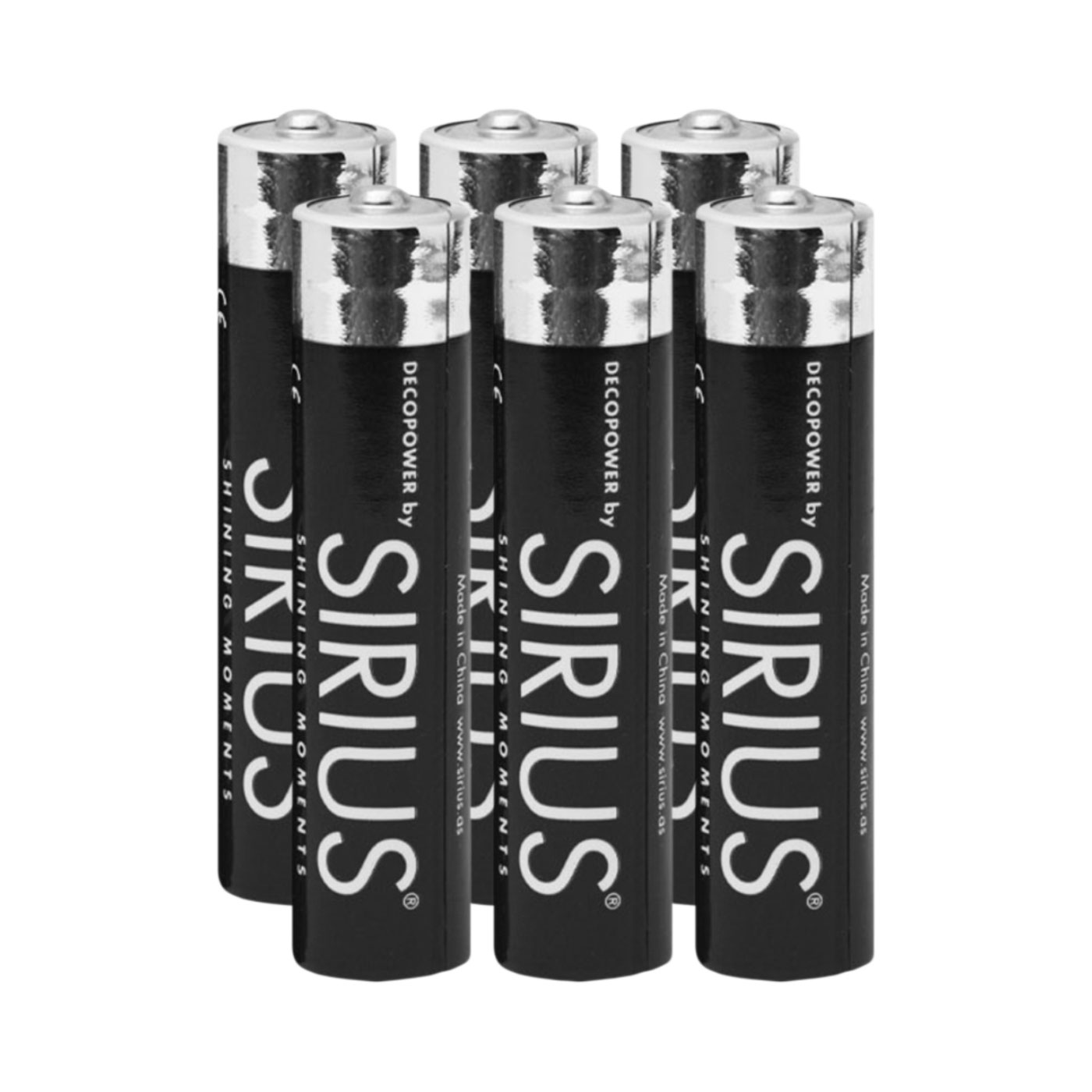 Sirius AAA batteries, 6 pcs