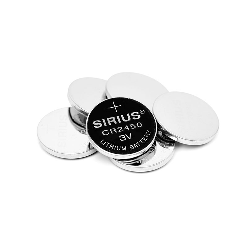Sirius CR2450 3V Coin Cell Batteries, 4 pcs