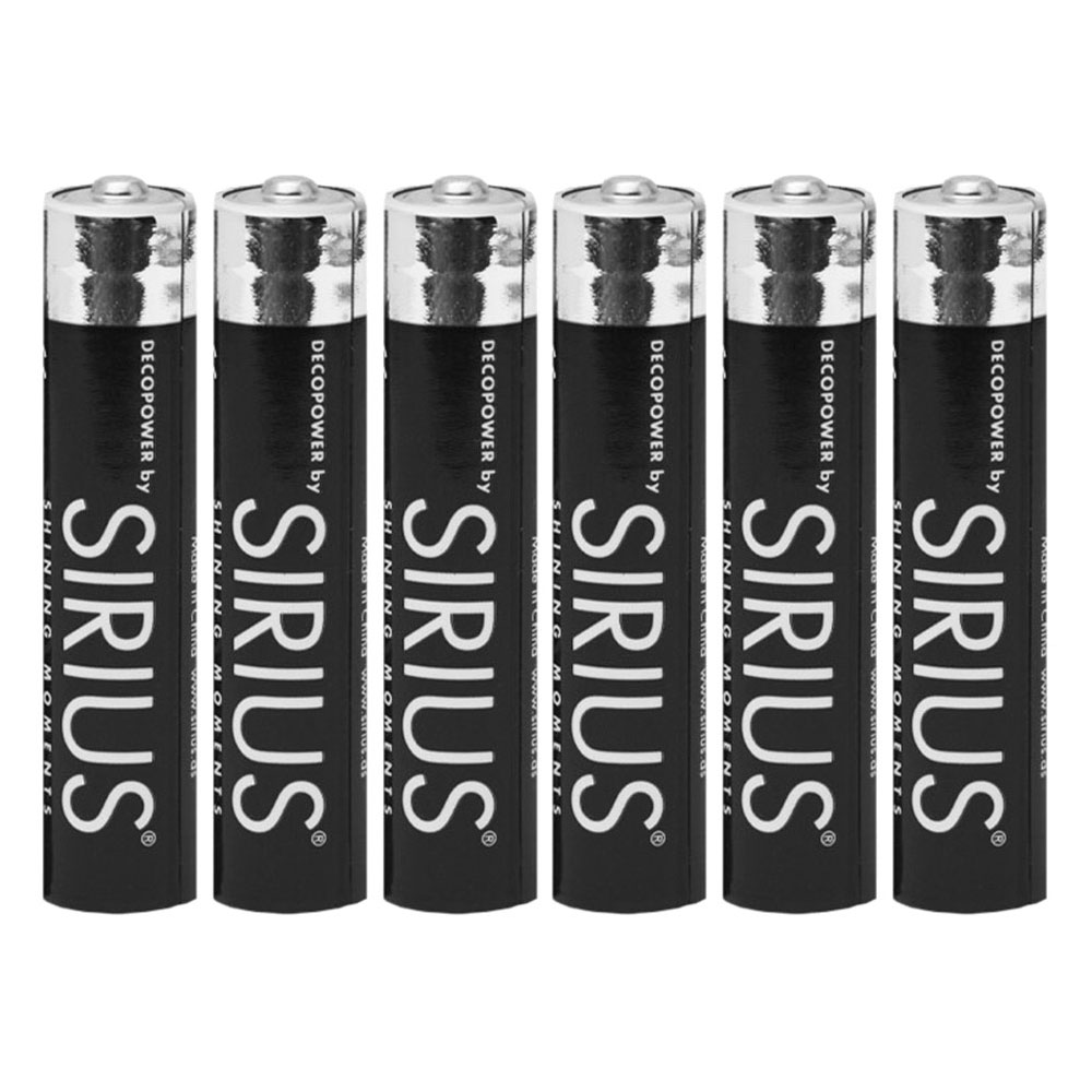 Sirius AAAA batteries, 6 pcs