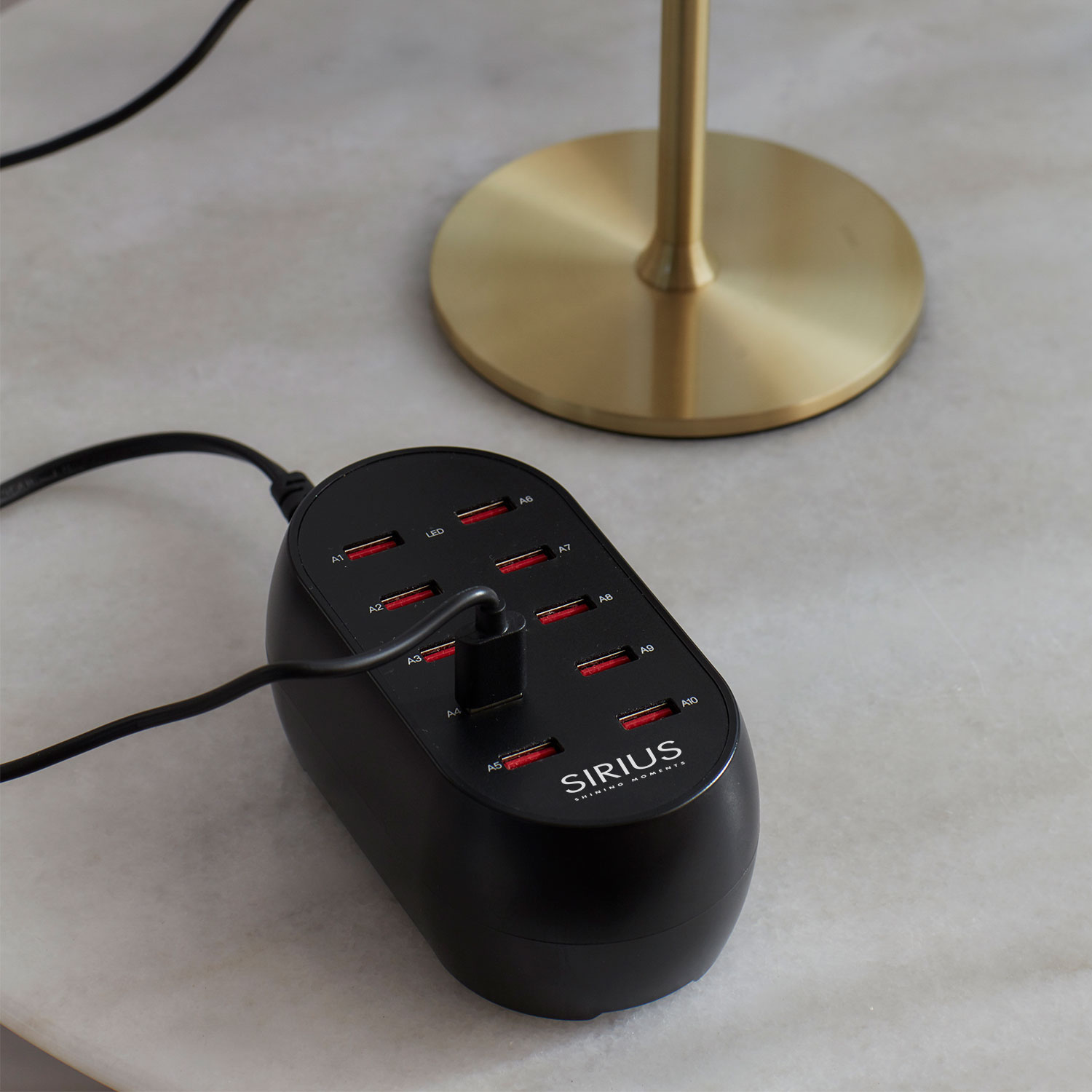 Sirius USB Charger 10 ports